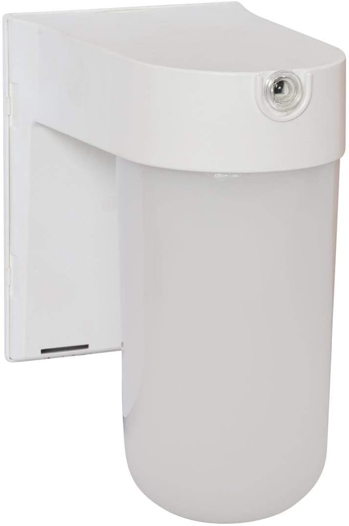 12 Watt - LED Security Light with Sensor - 4000K Cool White - 120 Volt - White Finish - PLT LED-SLC12WH