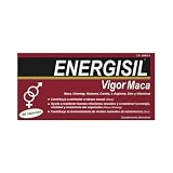 Energisil Vigor Maca 60 Cápsulas - Efecto Afrodisiaco - Contribuye a Estimular el Deseo Sexual y a Mantener los Niveles de Testosterona - con Maca, Ginseng, Canela, L- Arginina, Zinc y Vitaminas