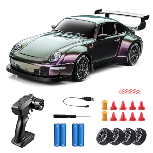 Image of RC Drift Car 1 /24 4WD Gradient Remote Control Drift Car Vehicle | 20KM /H Low /High Speed Widebody RC Cars Extra Racing Tires, Vehicle for Beginners Indoor Outdoor Play