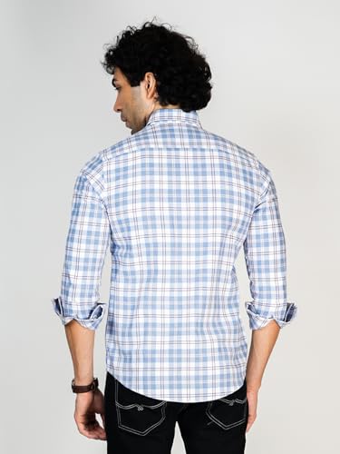 Image of Allen Cooper Checks Shirts for Men - 100% Cotton Comfort Fit Casual and Formal Shirt - Breathable, Soft, Classic Style (Multiple Colors)