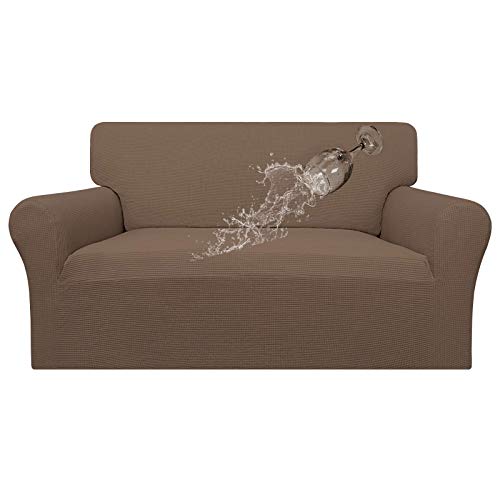 Image of Easy-Going 100% Waterproof Loveseat Couch Cover Stretch Jacquard Sofa Cover