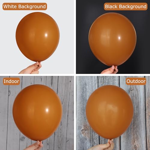 Image of Ouddy Party 129Pcs Burnt Orange Balloons Arch Garland Kit 18 12 10 5 Inch
