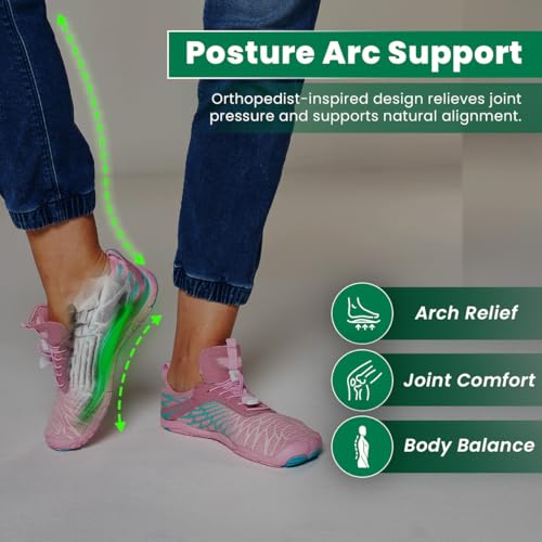 Image of Peak Footwear Barefoot Shoes - Non Slip Orthopedic Walking & Hiking Shoes for Men & Women, Zero Drop Minimalist Water Shoes with Arch Support, Wide Toe Box & Lightweight Diabetic-Friendly Design