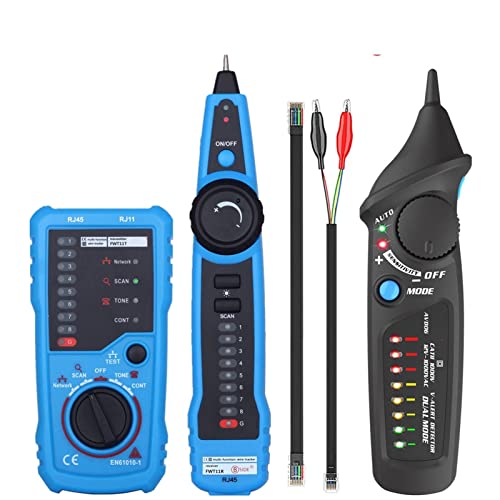 Preisvergleich Produktbild linqingshiduodeshangmaoyouxiangongsi Glasfasertester Fwt11. Hohe Qualität RJ11 RJ45. Cat5 Cat6 Telefonkabel Tracker Tracer Toner Ethernet LAN Netzwerkkabel-Tester-Finder (Color : FWT11 with AVD06)