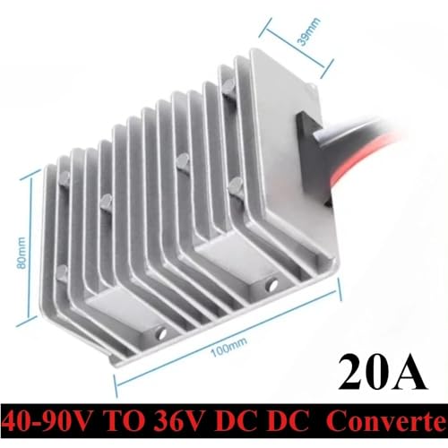Convertisseur DC 40-90V avec boîtier aluminium et sortie 36V 20A - 2