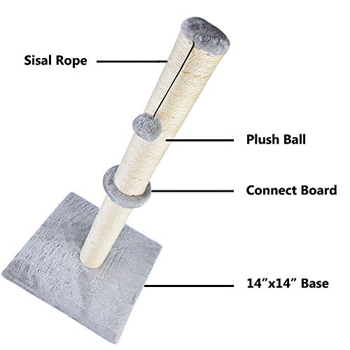 Dimaka Tiragraffi per gatti, altezza 73,7 cm, con