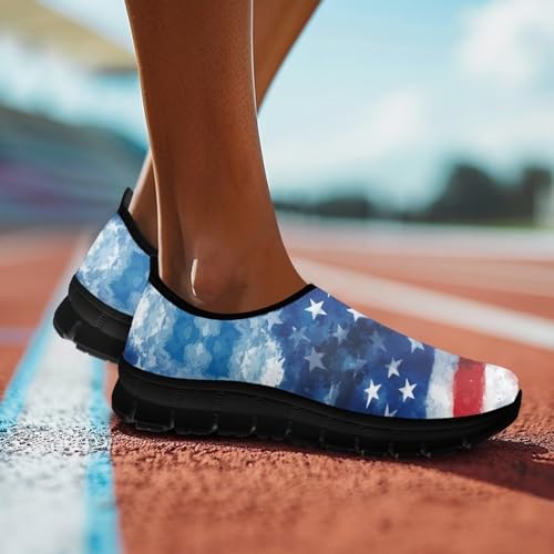 Image of Women's Loafers Slip On Slip Shoe Casual Walking Shoes Non Slip Work Shoes Mesh Athletic Sneakers