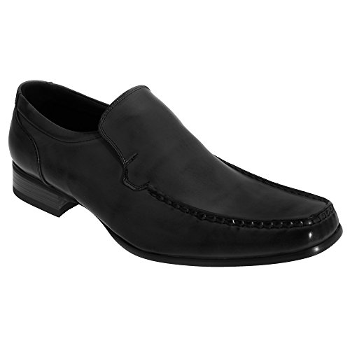Route 21 - Zapatos Formales sin Cordones para Hombre (40 EU) (Negro)