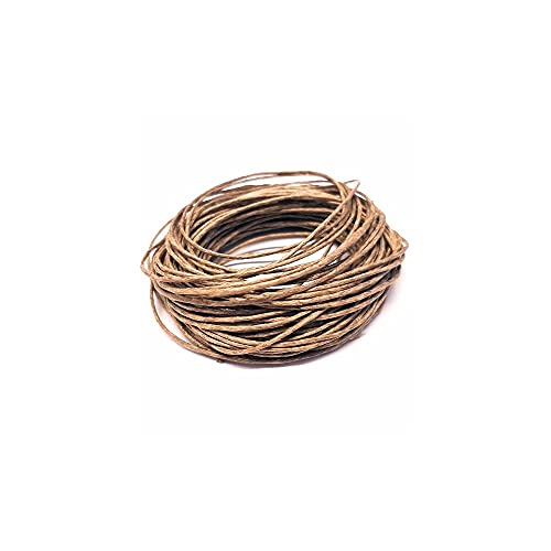 Expositor para joyas, accesorios de creación de hilo de algodón encerado, 1 mm (10 metros), marrón Cover