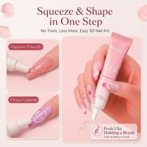 Image of Beetles 3D Gel Nail Art, Hema Free Sculpting Gel for Nail Art, No Wipe,15g