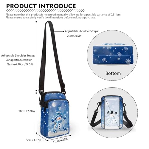 Image of Hawaiian Tribal Small Crossbody Bags for Women Cell Phone Bag Purse, Sea Turtle Zipper Sling Purses Shoulder Bag
