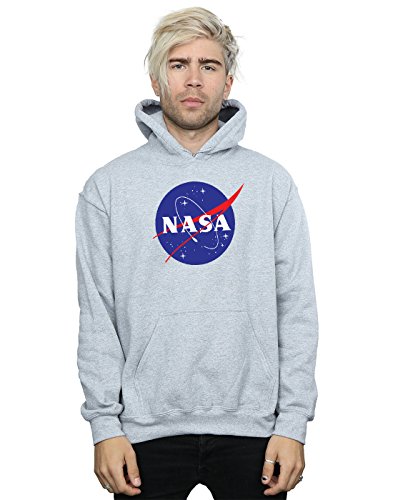 Nasa Men's Classic Insignia Logo Hoodie X-Large Sport Grey