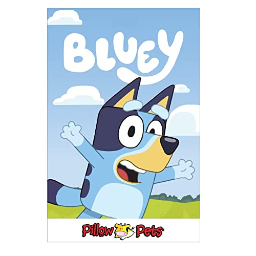 Image of Pillow Pets BBC Studios Bluey, 16 inch Stuffed Animal Plush Toy | Super Soft Companion, Unfastens into a Comforting Cuddle Cushion