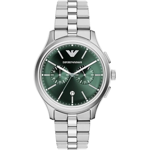 Emporio Armani Erkek Saat 42MM Paslanmaz Çelik Gümüş Rengi…