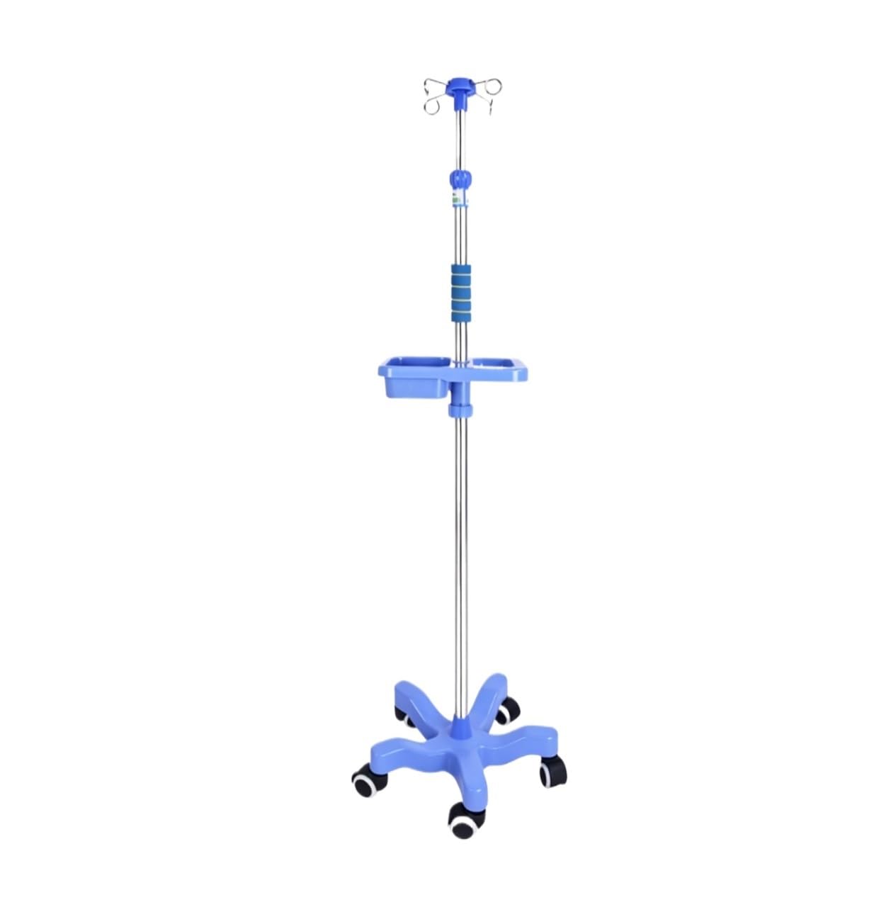 Soporte rodante for portasueros médico portátil Soporte para suero