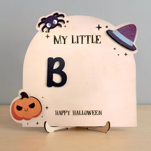 My First Halloween Sign, 8.5' Baby's First Halloween Footprints Craft, Baby's First Halloween Craft, Babies Boo Basket Stuffers (My Little Boo 3)