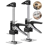 Lever Arm Lifter, 15.5 Inch Labor Saving Arm Jack, Hand Jack Lift Tool for Installing Cabinets, Drywall, Tile Height Adjuster, Furniture Jacks, Door Lifter, Handheld Jack Tool(2PCS)