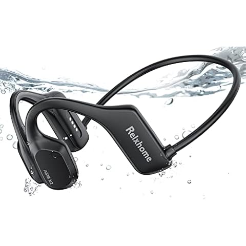 2023 Upgrade Knochenschall Kopfhörer, Schwimmen Kopfhörer IP68 Wasserdicht,16GB Speicher, MP3 Sport kopfhörer, Kabellos Kopfhörer Bluetooth5.2, Open Ear Knochenschall Kopfhörer zum Schwimmen Laufen Cover