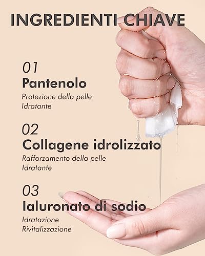 DERMAL Confezione combinata da 16 fogli di maschera facciale integrale all'essenza di collagene - Maschera viso coreana lenitiva, anti-acne e detergente nutriente