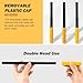 syizyen 3 Pieces Thread Repair Files Kit, SAE & Metric Thread Restorer File Set with Safety Caps, Rethreading Tool Kit for Screws, Bolts & Plumbing