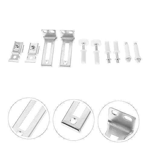 Juego de herrajes para puerta plegable de 8 piezas con rodillos y guías resistentes para clósets, fácil instalación, compatible con estilos plegables miniatura 5
