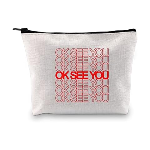 Kim Convenience Inspired Makeup Bag TV Show Fans Gift Kim Convenience Cosmetic Bag OK SEE YOU, OK SEE YOU, big Cover