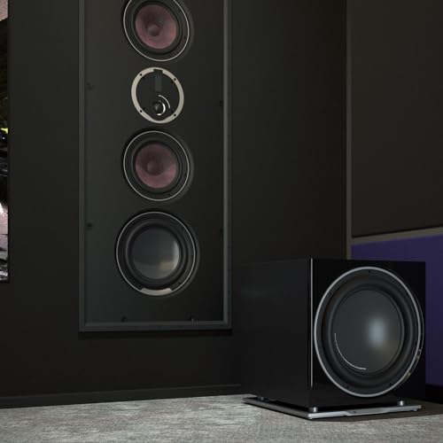 Caisson de basse actif 220W Dali E-9F Noir avec impédance 25000 Ohm