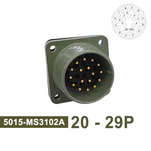 Conector de especificación militar 20-18 circular MS3102A de una pieza 2