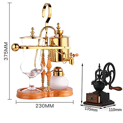 YUNLILI Manuelle Kaffee Mühle-Siphon Kaffeemaschine Kaffee Set Siphon Belgierer Krug Temperatur Einstellbare Große Hand… – Bild 3