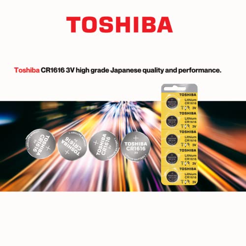 Toshiba Cr1616 3 Volt Lithium Coin Battery (5 Batteries) #TOP2