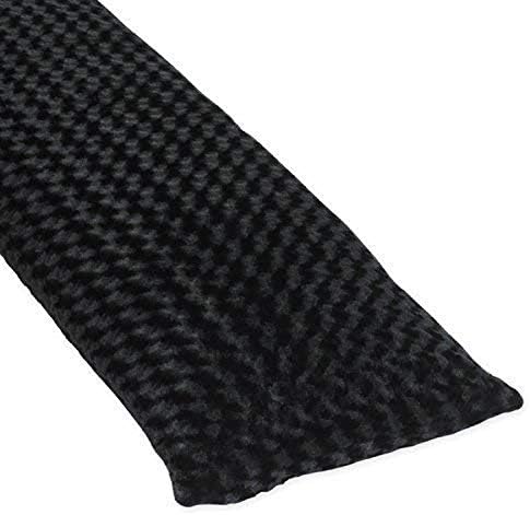 Sweet Jojo Designs Minky Full Length Double Zippered Body Pillow Cover for Black and White Isabella Bedding Set