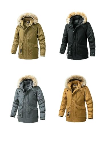 Chaqueta impermeable de hombre slim fit para senderismo en invierno 5