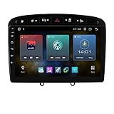 Ossuret Android 10 Car Radio estéreo con Pantalla táctil de 9 Pulgadas 1080P Compatible con Peugeot 308 308S 408 2012-2020 Soporte de Control del Volante WiFi y cámara Trasera 4G