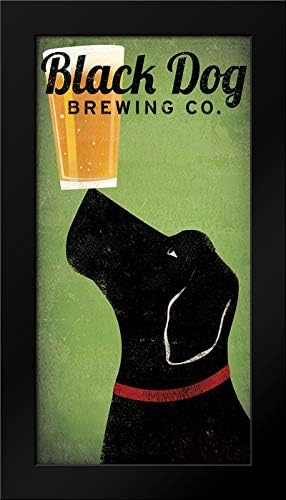 Black Dog Brewing Co on Green 14x24 Framed Art Print by Fowler, Ryan