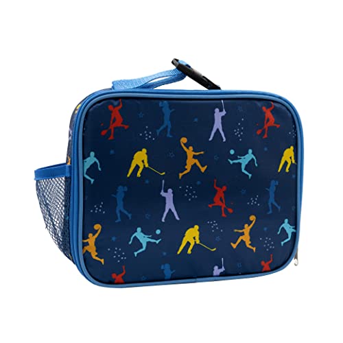 Joy2B Lunch Box Kids - Insulated Sports Kids Lunch Bag Kids With Water Bottle Holder & Buckle - Kids Lunch Box For Girls And Boys - Perfect For School, Camp, Travel And More - Sports All Stars #TOP7