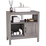 【Dimensioni adatte per lavabi】: questo mobiletto del bagno ha le dimensioni 60x60x30 cm ed è adatto per la maggior parte delle dimensioni dei lavabi. Grazie alla combinazione di funzioni di conservazione e decorazione, questo mobiletto da bagno garantisce più pulizia nel tuo bagno.