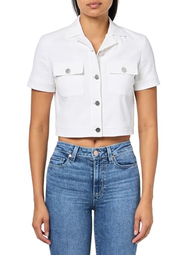 Theory Women's Short Sleeve Crop Seer Sucker Suit