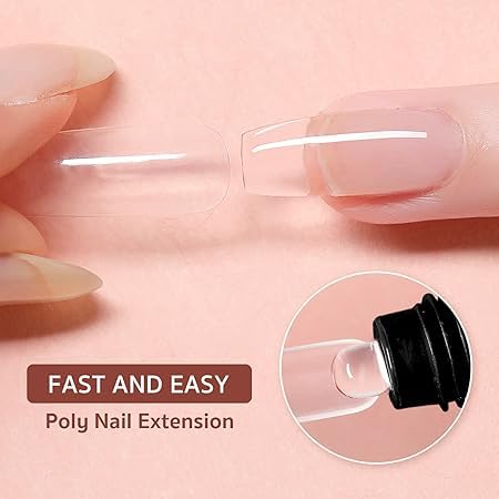 Coslifestore 30g Clear Polygel Gel for DIY Nail Extensions 1