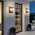 YAOWSZM Outdoor Wall Light,Black Exterior Waterproof Lanterns,Porch Sconces Wall Mounted Lighting with E26 Sockets & Glass Shades, for Garage,Doorway,Patio,Front Door