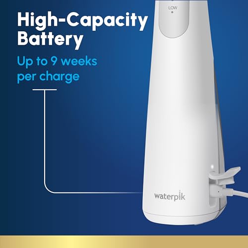 Waterpik Cordless Gem 5100 Portable Water Flosser, Rechargeable, White | 2 Settings, 3 Tips, Travel Mode & Bag, for Gums, Teeth, Braces, Implants, Shower Use, ADA Accepted, WF-27 Packaging May Vary - image 7