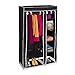 Produktbild Relaxdays Stoffschrank, mit Kleiderstange & 5 Fächern, HBT: 174 x 107 x 42,5 cm, stabiler Faltschrank mit Bezug, schwarz