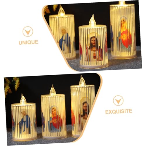 Lámparas de vela LED para evitar incendios en celebraciones católicas del hogar 7