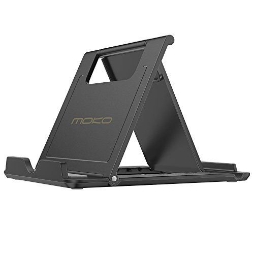 MoKo Cellphone/Tablet Stand, Universal Foldable Multi-Angle Holder for Phone, Tablet(6-11