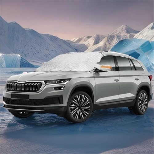 Couverture de pare-brise de voiture pour partir au ski en Skoda Kodiaq