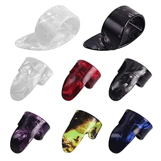 8 Pièces Médiators du Pouce Médiators du Doigt Support de Médiator pour le Pouce Pics de Doigt de Guitare en Celluloïd… - Les Beatles, Paul McCartney, John Lennon, RIngo Starr, George Harrison