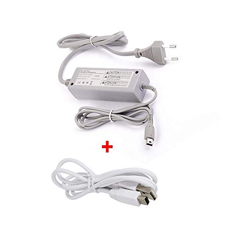 CHILDMORY Adaptateur Secteur avec câble de Chargement pour Wii U Gamepads