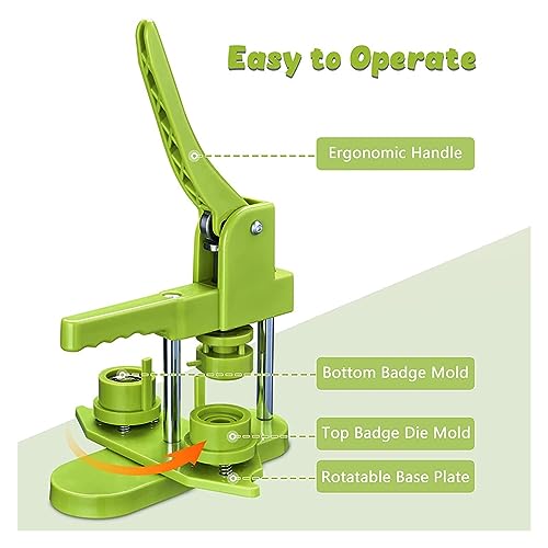 Machine bad button maker de 25mm avec levier ergonomique et kit de 500 boutons DIY