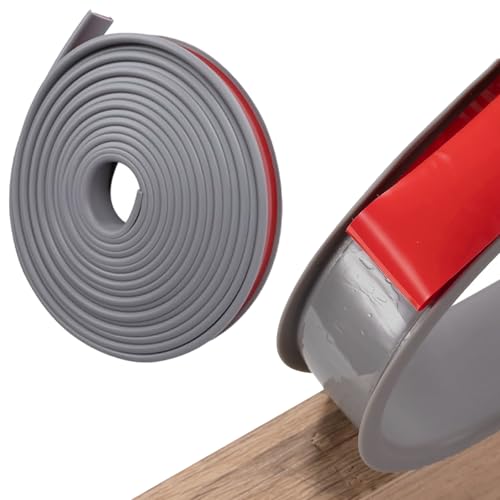 Cinta autoadhesiva para Muebles, Ancho Interior 20mm/0,78in Flexible TPE Plegable, Cinta para Cantos de Muebles, Cinta para Juntas de Esquinas, para Mesas y Armarios, Gris