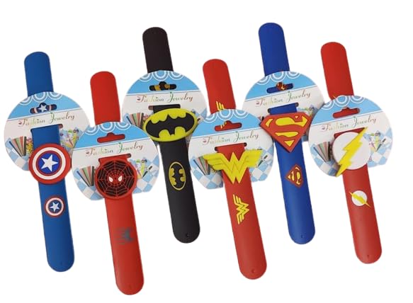 FAVELA Cartoon Wrist Band For Kids Slap Band Bracelet For Boys Cartoon Hand Band For Kids Boys Return Gifts 3+ kids,Pack of 6 (B0CB81LQJX) Amazon Price History, Amazon Price Tracker