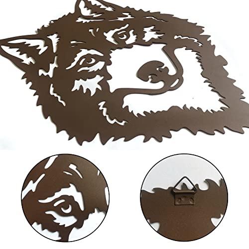 Hokfirm Wolf Wall Decor Wolf Silhouette Wall Decor Metal Wolf Wall Art Indoor And Outdoor Wall Decor #TOP4
